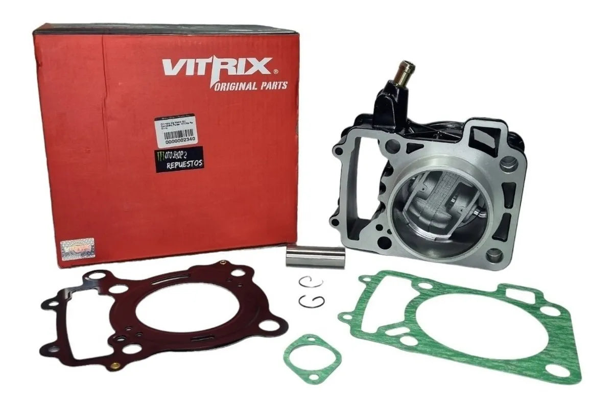 Kit de cilindro completo con pistón y anillos para Bajaj Pulsar NS 200 marca Vitrix referencia VB10053 - Electromotors