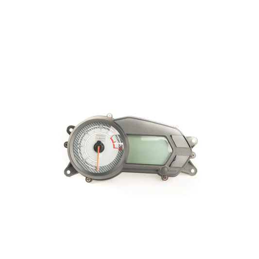 Velocímetro completo para Bajaj Pulsar 135 LS marca Indian Spare referencia 11069358 vista frontal tablero digital.