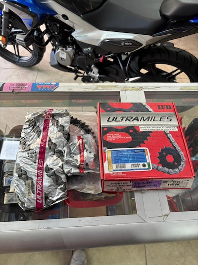 Kit de Arrastre Pulsar NS160 con O-Ring (Cadena Reforzada) - Indian Spare 110695111