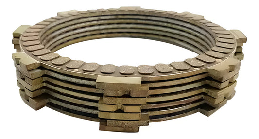 Kit de discos de clutch Indian Spare para motocarro Bajaj Torito RE4S y RE205 referencia 11069535 - Electromotors