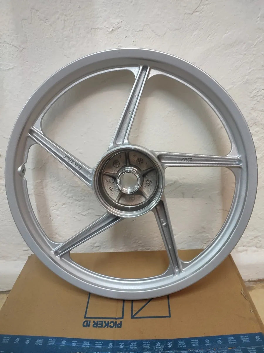 Rin delantero original de aspas Bajaj para motocicleta Boxer CT y Platina medida 1.40x17 referencia JK131026 - Electromotors